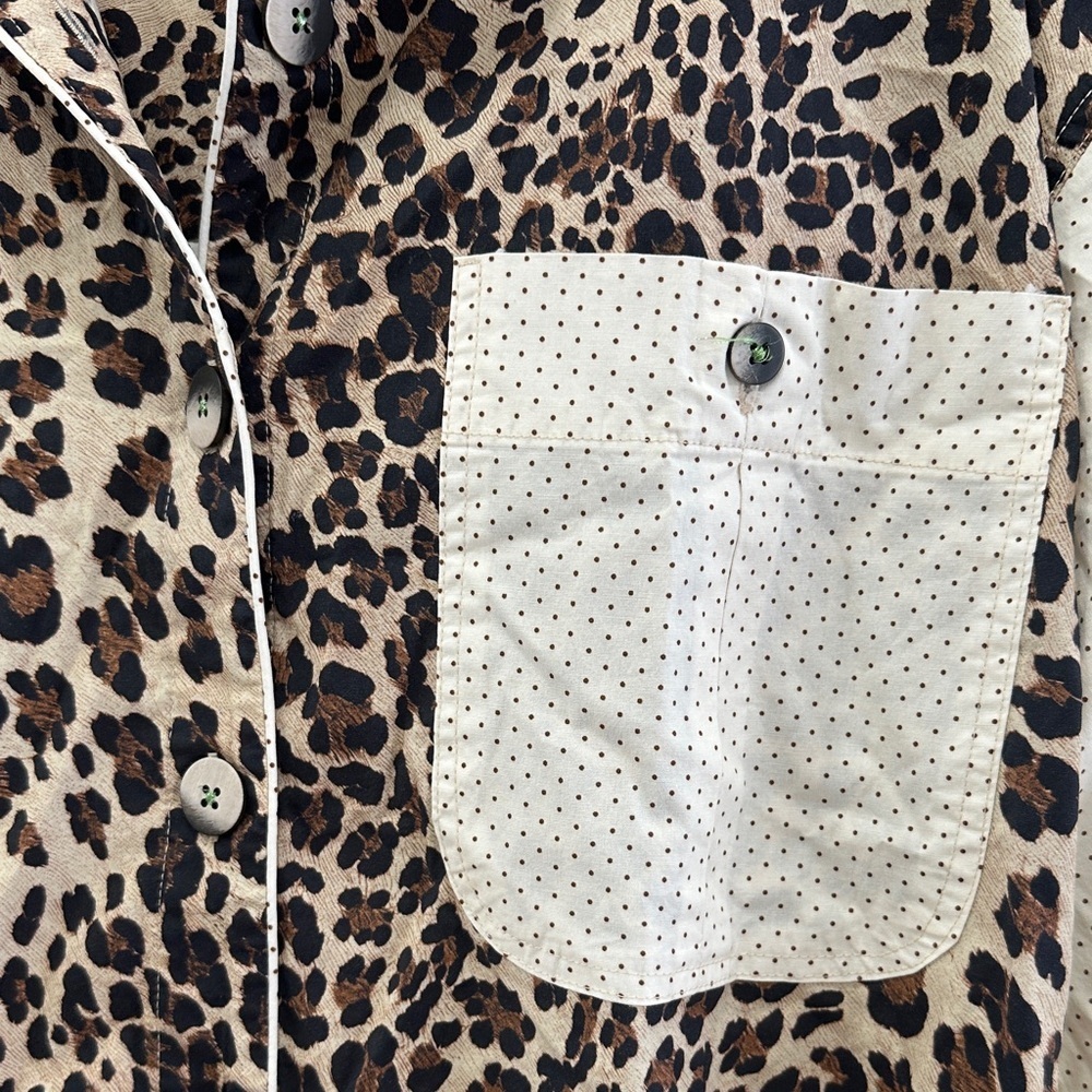 Free People Leopard Print Button Down Western Style Shirt - Picture 6 of 9